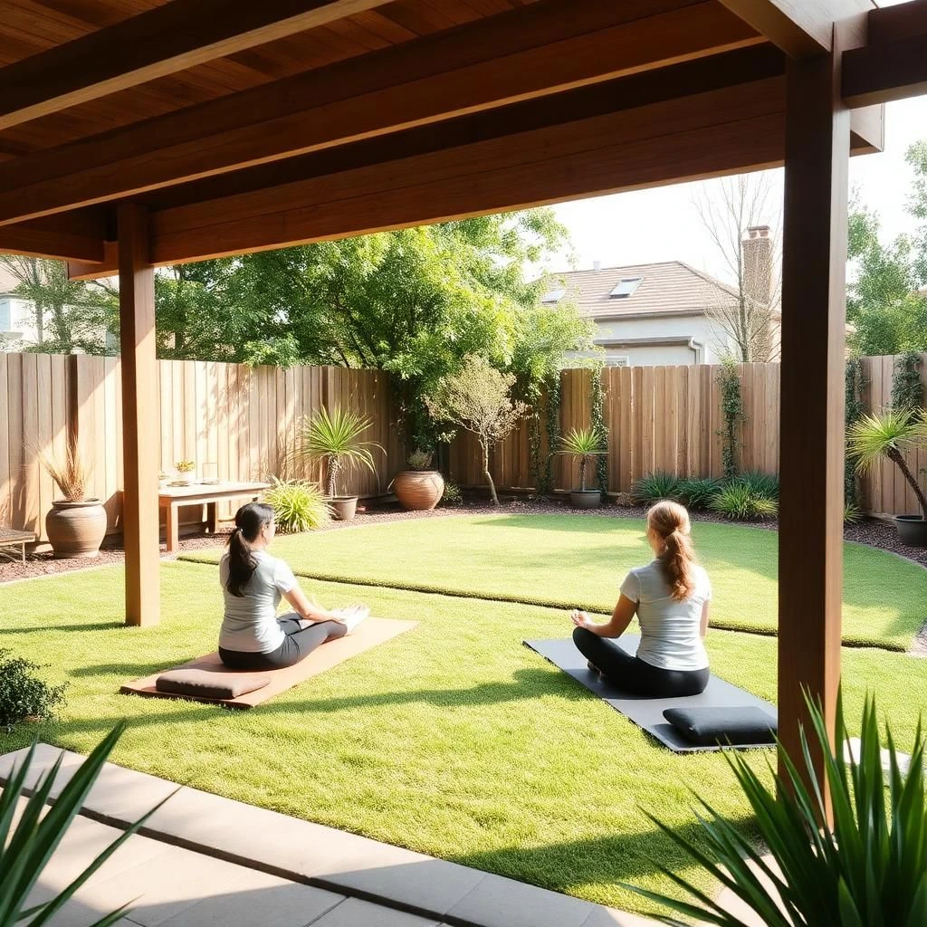 Picnic in yard